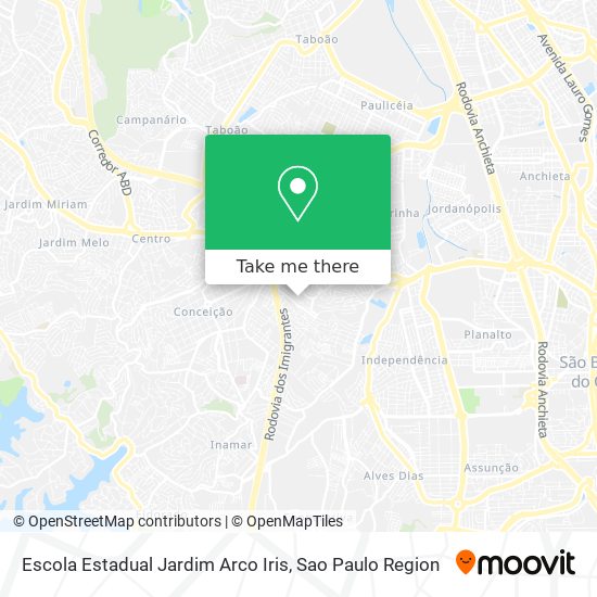 Escola Estadual Jardim Arco Iris map