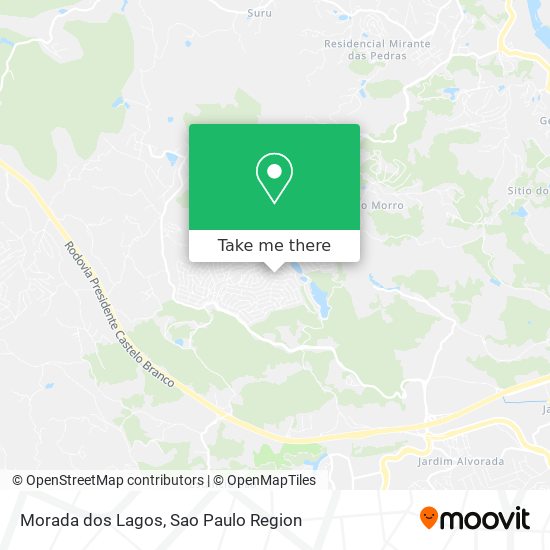 Morada dos Lagos map