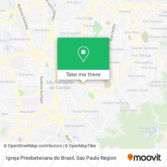 Igreja Presbeteriana do Brasil map