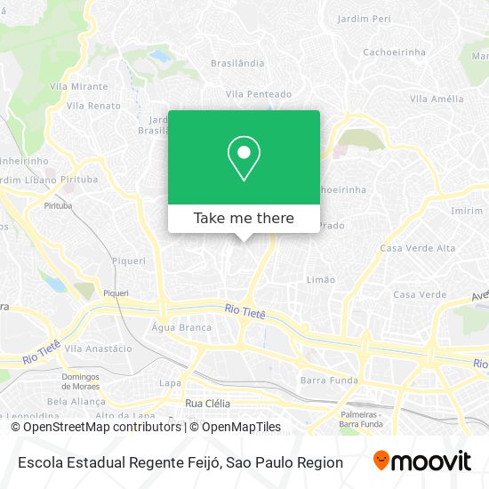 Escola Estadual Regente Feijó map