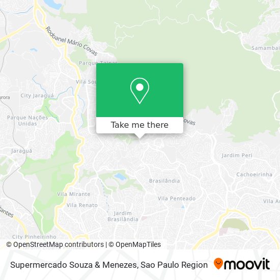 Mapa Supermercado Souza & Menezes