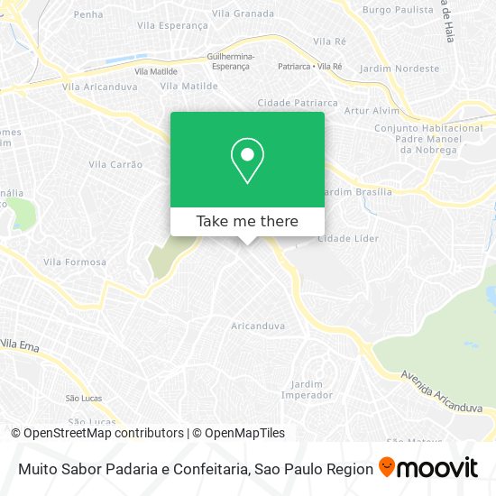 Muito Sabor Padaria e Confeitaria map