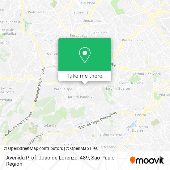 Avenida Prof. João de Lorenzo, 489 map
