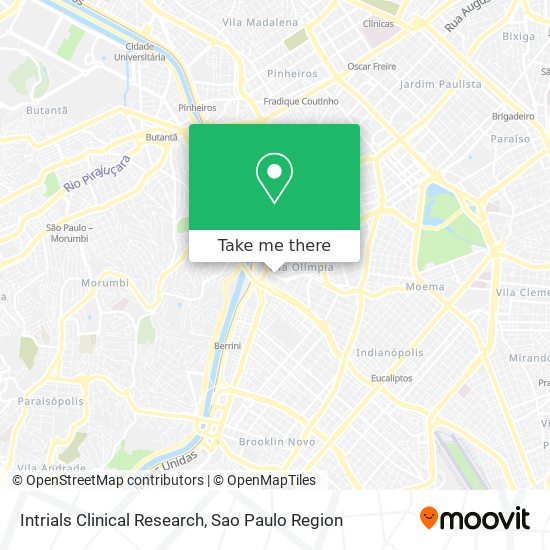 Intrials Clinical Research map