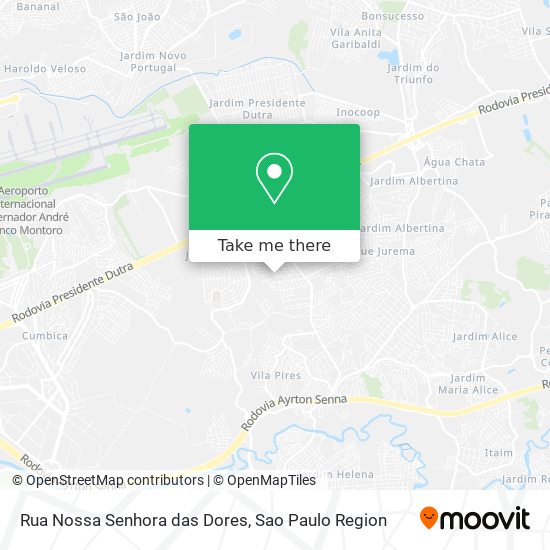 Rua Nossa Senhora das Dores map