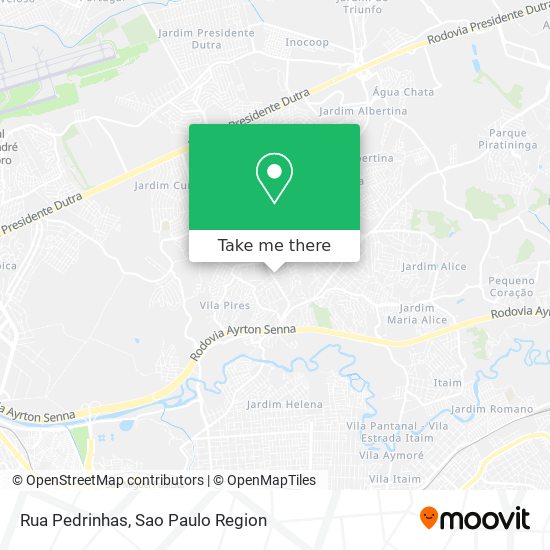 Rua Pedrinhas map