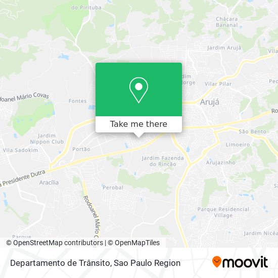 Departamento de Trânsito map