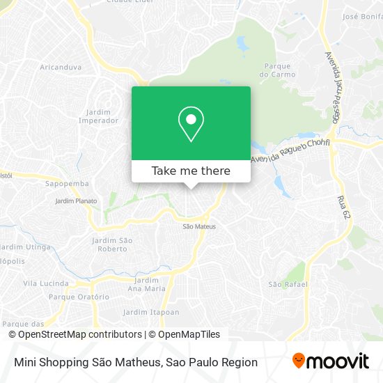 Mini Shopping São Matheus map