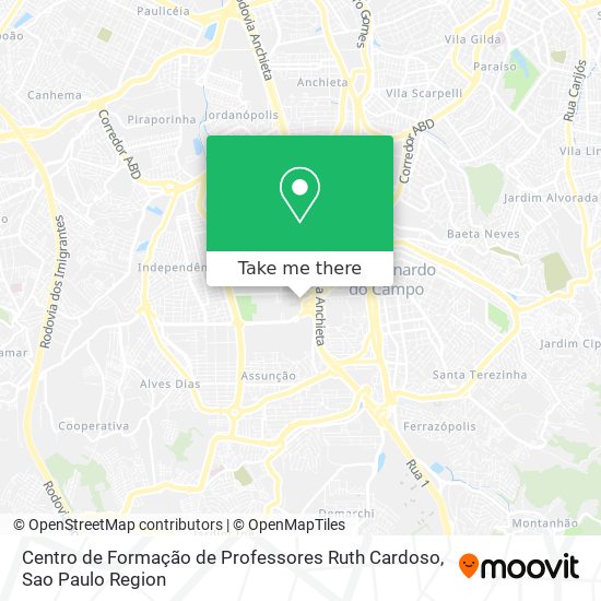 Centro de Formação de Professores Ruth Cardoso map