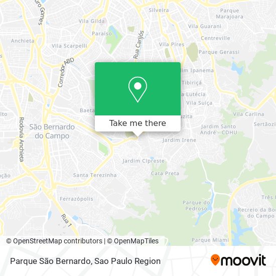 Mapa Parque São Bernardo