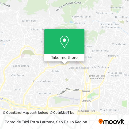 Ponto de Táxi Extra Lauzane map