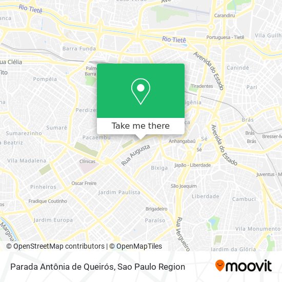 Parada Antônia de Queirós map