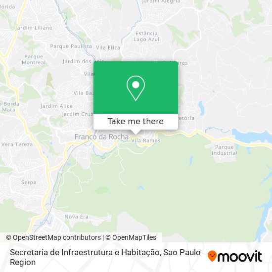 Secretaria de Infraestrutura e Habitação map