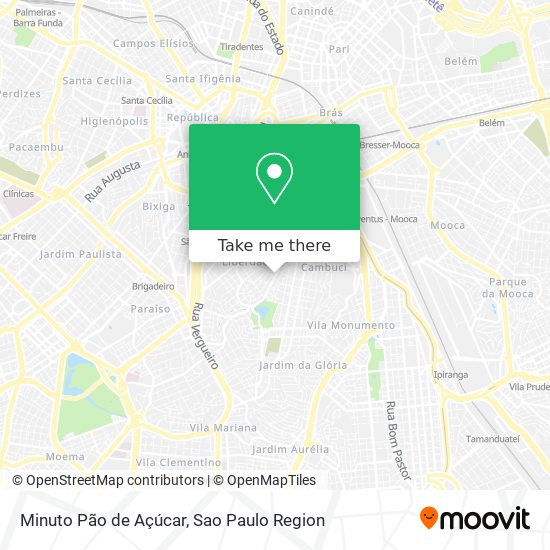 Minuto Pão de Açúcar map