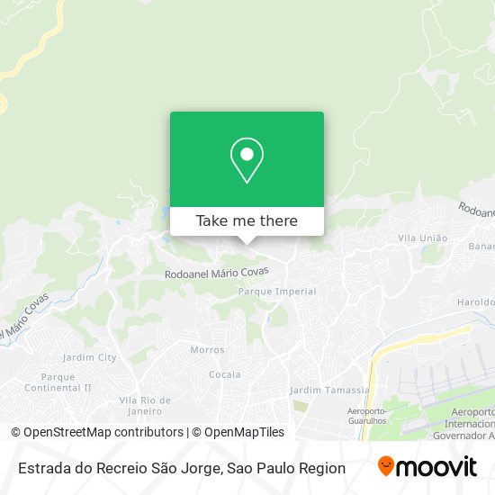 Estrada do Recreio São Jorge map