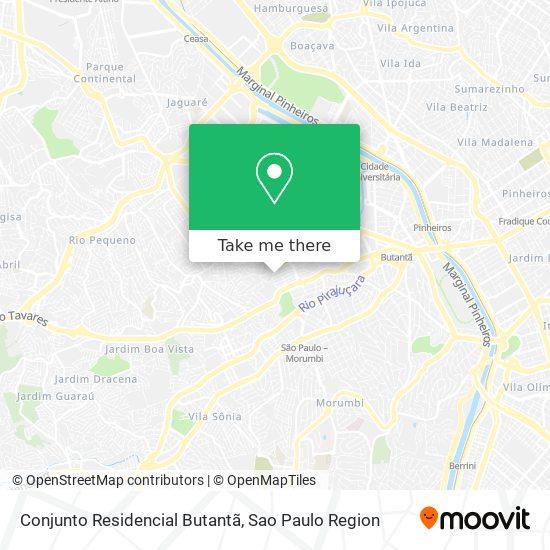 Conjunto Residencial Butantã map