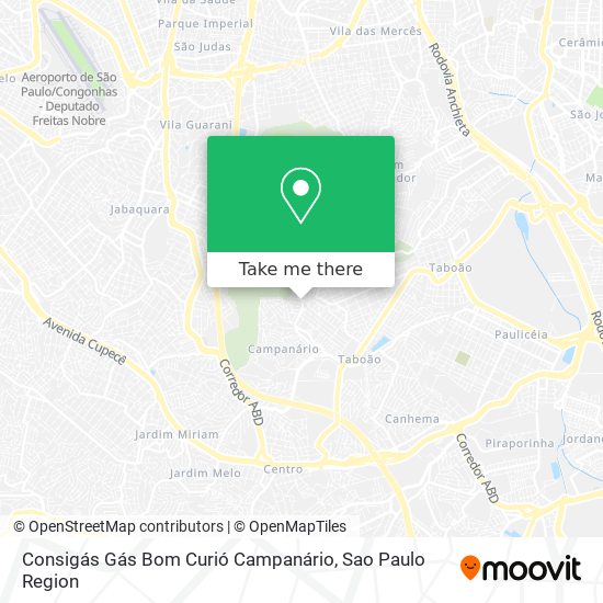 Consigás Gás Bom Curió Campanário map
