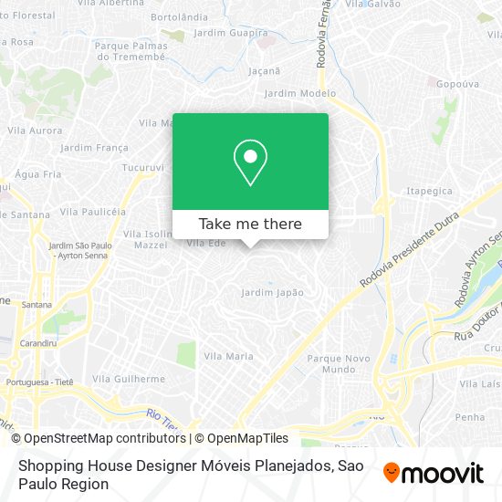 Mapa Shopping House Designer Móveis Planejados