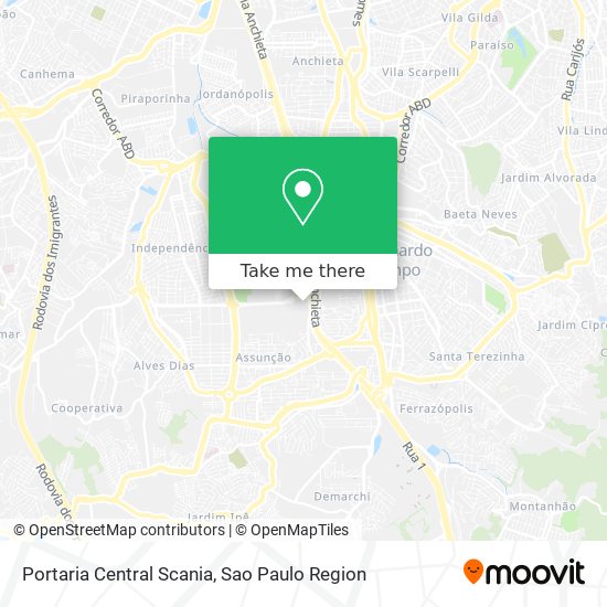 Portaria Central Scania map