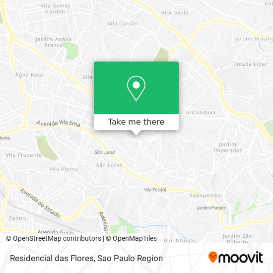 Residencial das Flores map