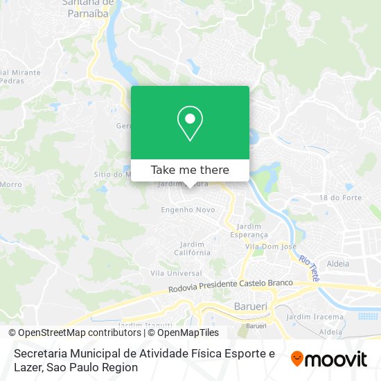 Secretaria Municipal de Atividade Física Esporte e Lazer map