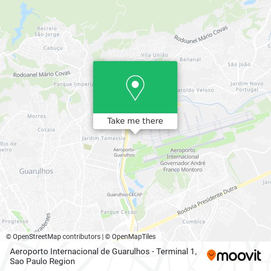 Aeroporto Internacional de Guarulhos - Terminal 1 map