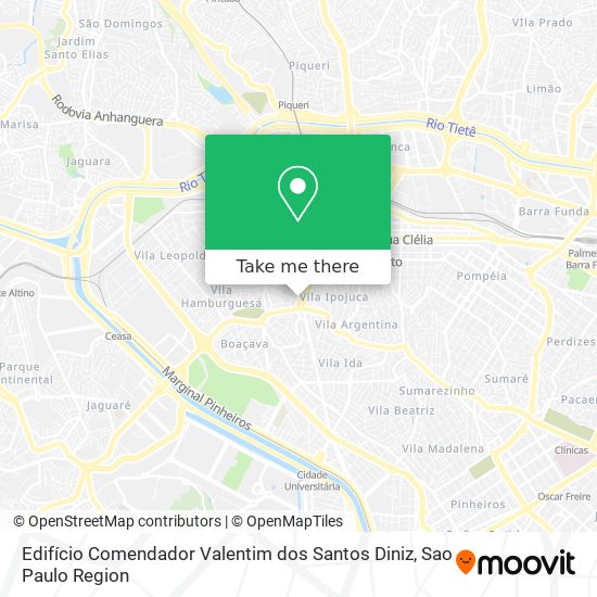 Mapa Edifício Comendador Valentim dos Santos Diniz