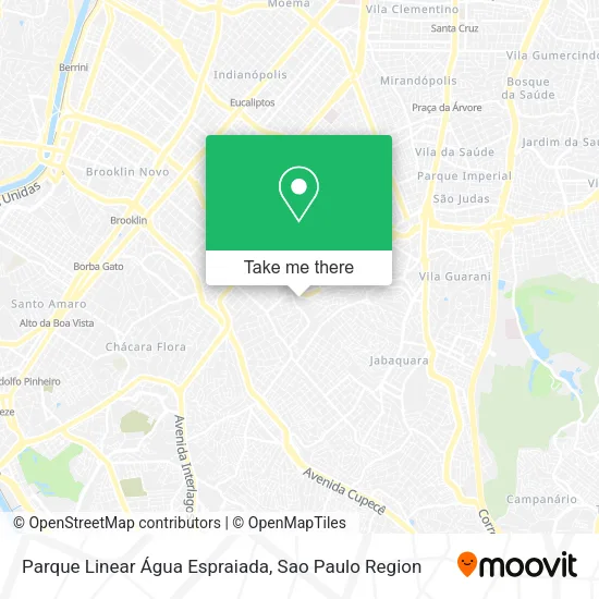 Parque Linear Água Espraiada map