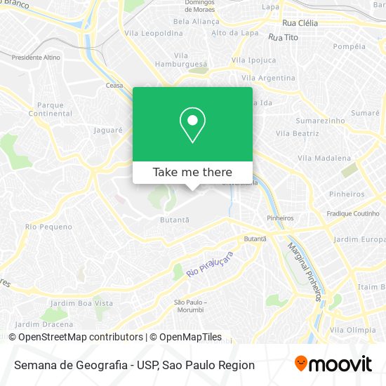 Semana de Geografia - USP map