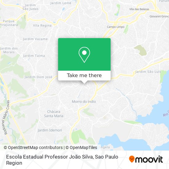 Mapa Escola Estadual Professor João Silva