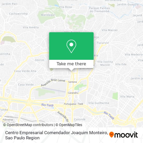 Centro Empresarial Comendador Joaquim Monteiro map