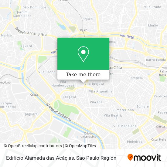 Edifício Alameda das Acáçias map