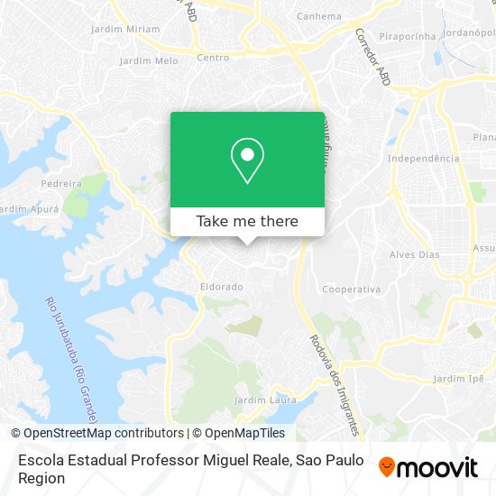 Mapa Escola Estadual Professor Miguel Reale