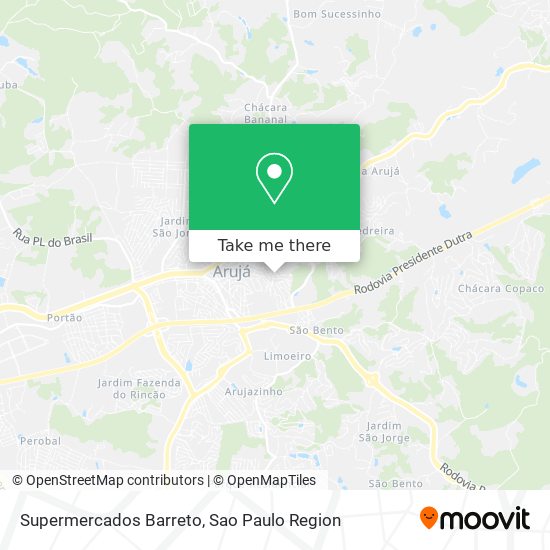 Supermercados Barreto map