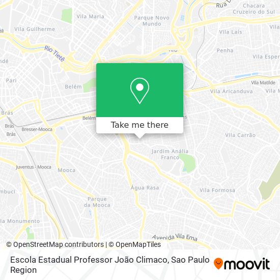 Mapa Escola Estadual Professor João Climaco