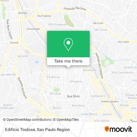 Edifício Toulose map