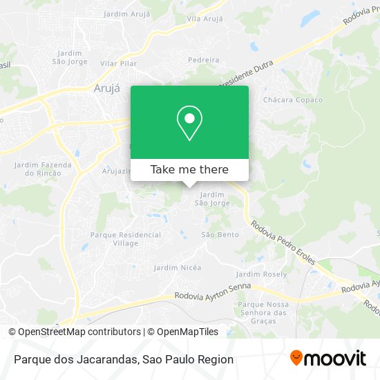 Parque dos Jacarandas map
