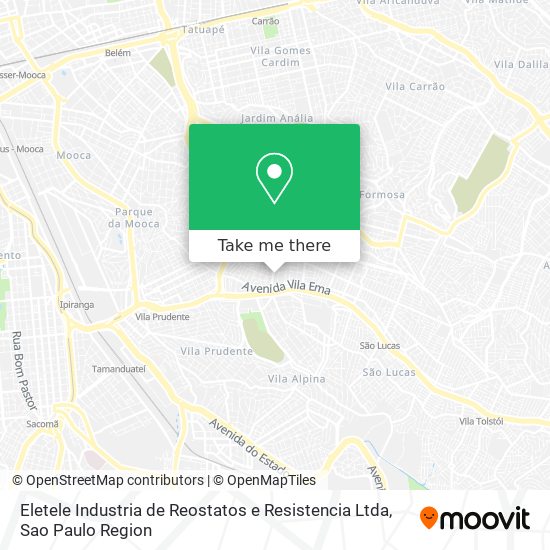 Eletele Industria de Reostatos e Resistencia Ltda map