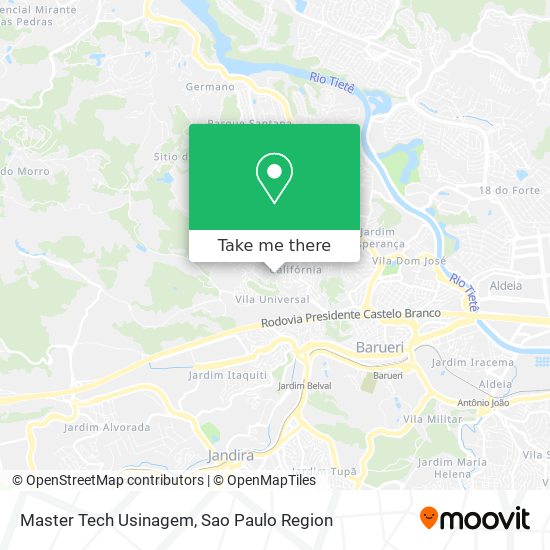 Master Tech Usinagem map