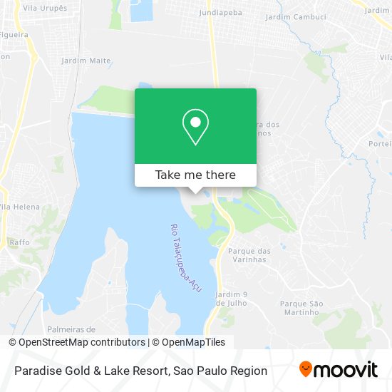 Paradise Gold & Lake Resort map