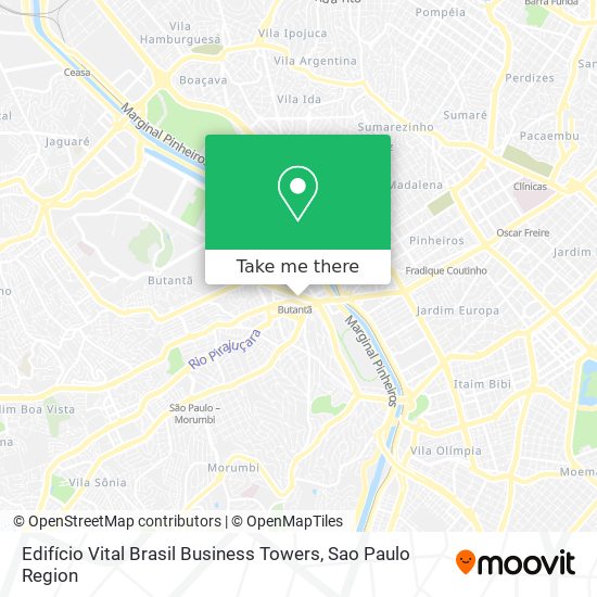 Mapa Edifício Vital Brasil Business Towers