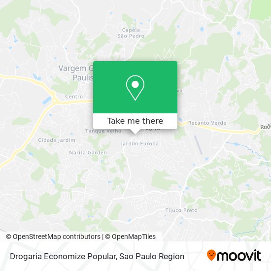 Mapa Drogaria Economize Popular