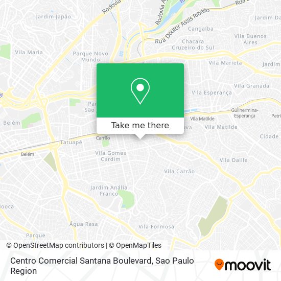 Mapa Centro Comercial Santana Boulevard