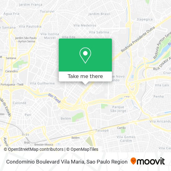 Condomínio Boulevard Vila Maria map