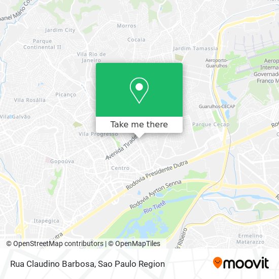 Rua Claudino Barbosa map