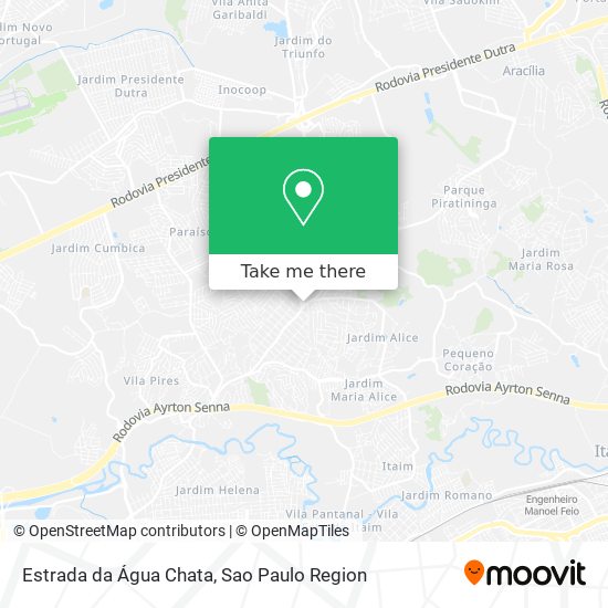 Estrada da Água Chata map
