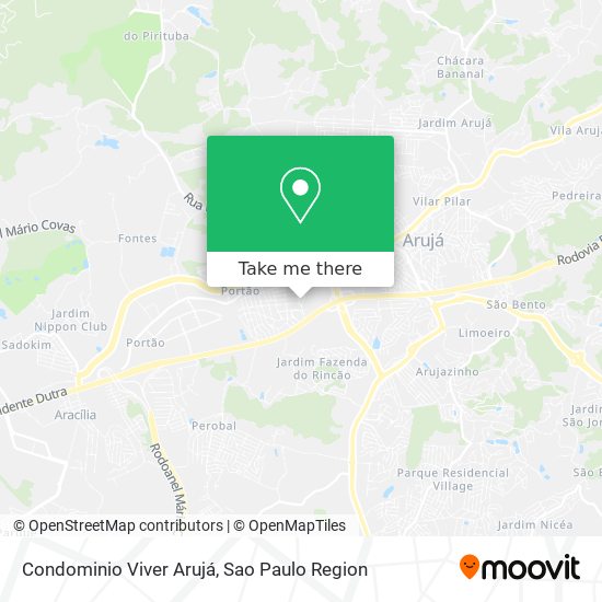 Condominio Viver Arujá map