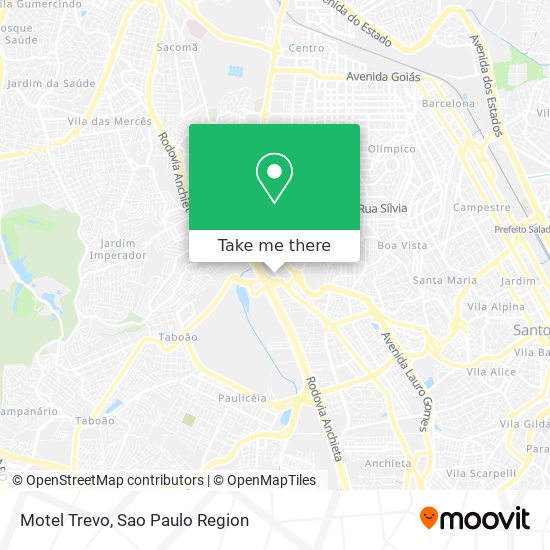 Mapa Motel Trevo