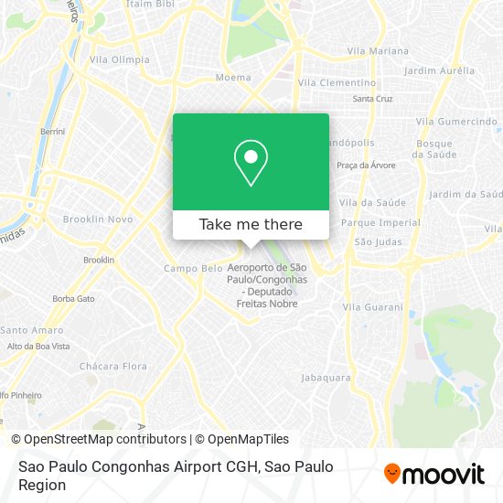 Sao Paulo Congonhas Airport CGH map