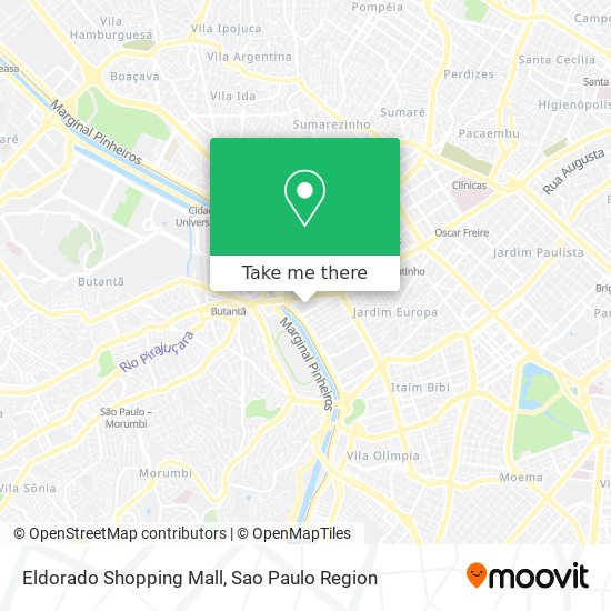 Mapa Eldorado Shopping Mall